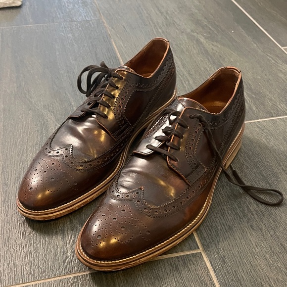 Johnston & Murphy Dark Brown Leather Oxfords
